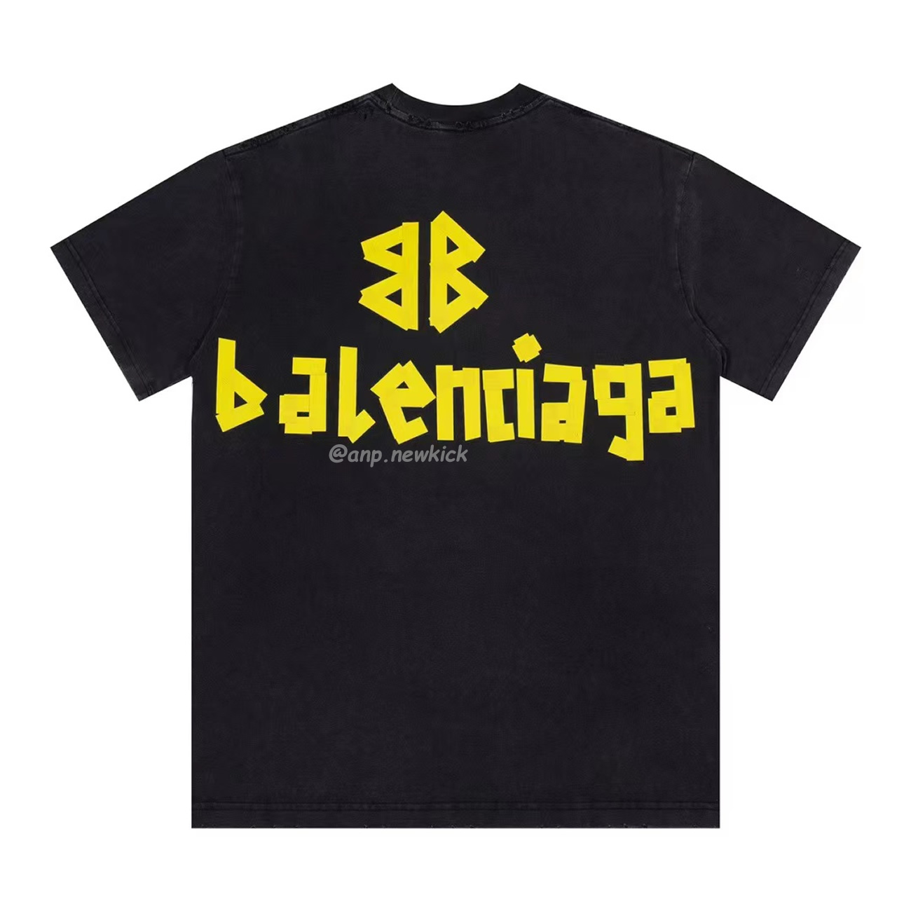 Balenciaga Tape Type T Shirt Black (3) - newkick.org